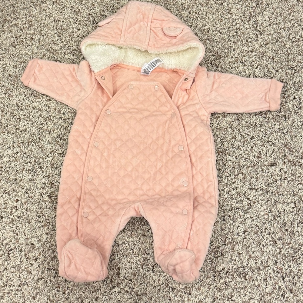 Cozy Pink Quilted Bunting